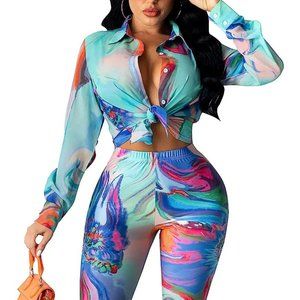 2 piece outfit leggings pant set